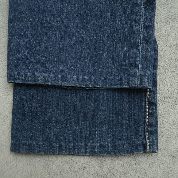 KUT from the Kloth Jeans Women's Size 12 Blue Mid-Rise Straight Denim 27" Inseam - Picture 3 of 16